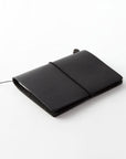 TRAVELER'S NOTEBOOK BLACK PASSPORT SIZE STARTER KIT
