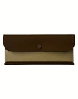 OLIVE GREEN SNAP PENCIL CASE