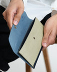NAVY BLUE SNAP PENCIL CASE