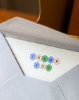 HEXAGON ALPHABET STICKER - GREEN / VANILLA