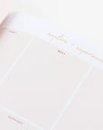 CHARCOAL UNDATED WEEKLY PLANNER