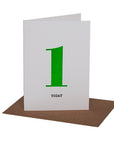 NEON BIRTHDAY CARD IN AGES 1-4