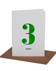 NEON BIRTHDAY CARD IN AGES 1-4