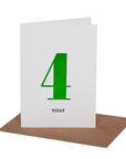 NEON BIRTHDAY CARD IN AGES 1-4