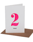 NEON BIRTHDAY CARD IN AGES 1-4