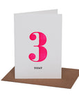 NEON BIRTHDAY CARD IN AGES 1-4