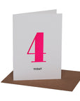 NEON BIRTHDAY CARD IN AGES 1-4