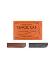 BLACK BROWN LEATHER PEN CAP