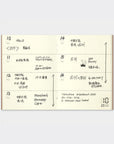 TRAVELER'S PASSPORT NOTEBOOK REFILL 007 FREE DIARY WEEKLY