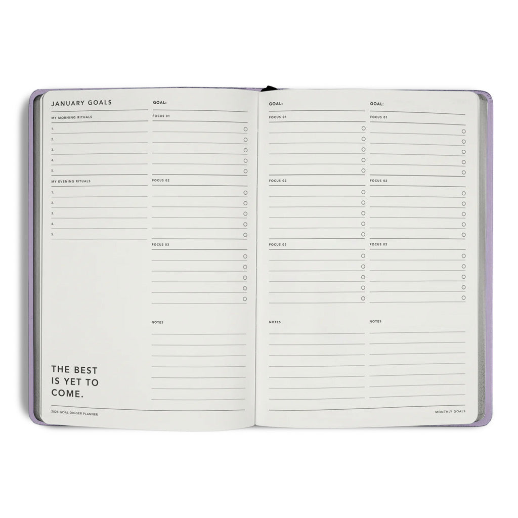 2025 TEAL GREEN GOAL DIGGER CLASSIC PLANNER