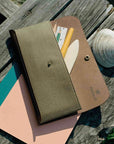 BLACK SNAP PENCIL CASE