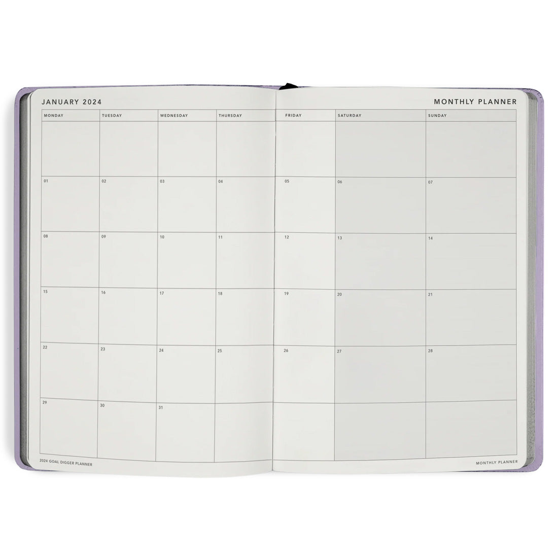 2024 LILAC GOAL DIGGER BOLD PLANNER