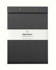 A4 FADED BLACK SNAP PAD