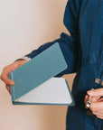 A6 PIN-GRAPH POWDER BLUE NOTEBOOK