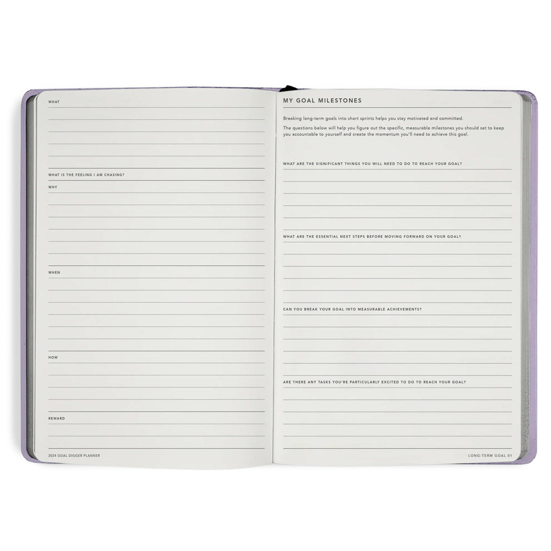 2024 LILAC GOAL DIGGER BOLD PLANNER