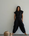 ELKE BLACK KNIT PANT