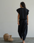 ELKE BLACK KNIT PANT