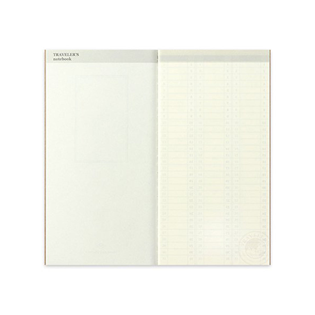 TRAVELER&#39;S NOTEBOOK REFILL 018 FREE DIARY (WEEKLY VERTICAL)