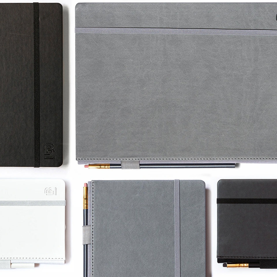 BLACK LARGE SLATE NOTEBOOK