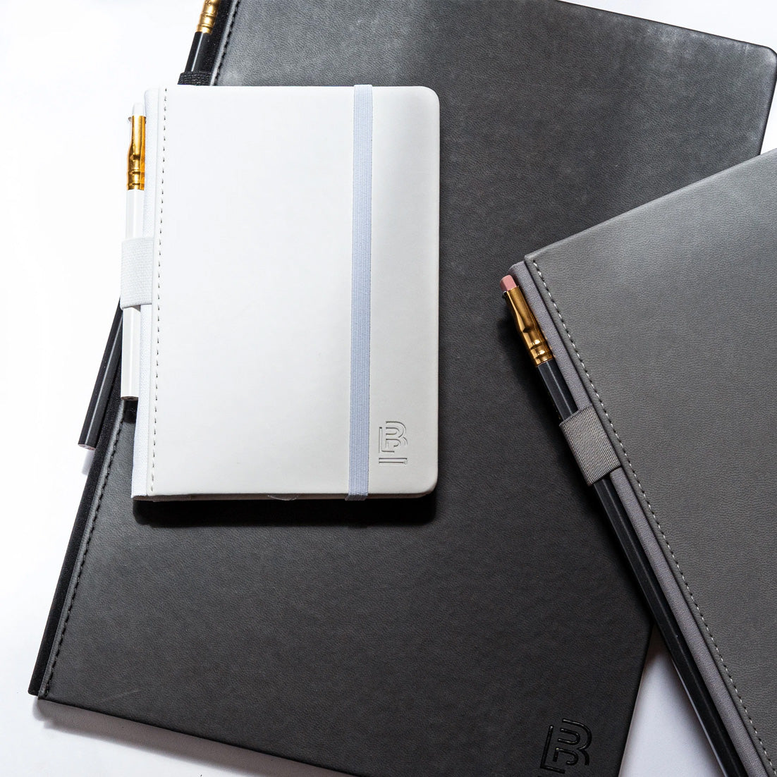 WHITE SMALL SLATE NOTEBOOK