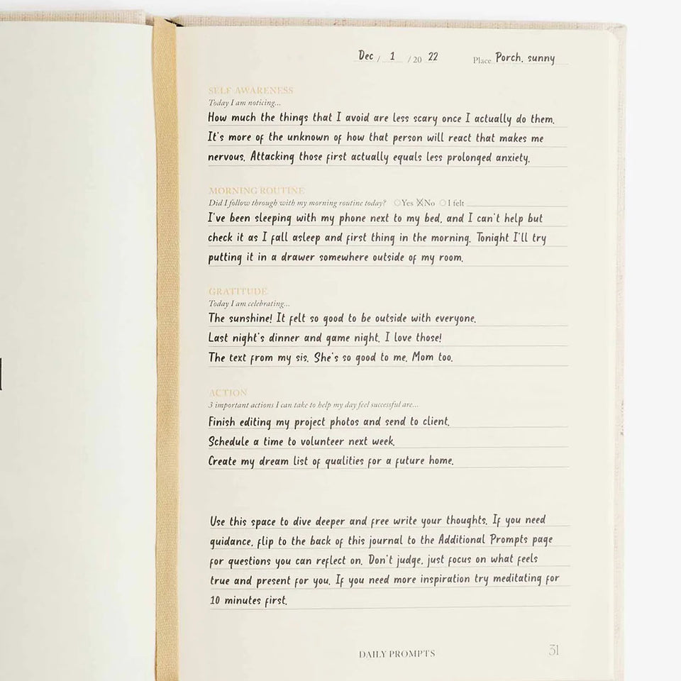 NOTES TO MINDFULNESS JOURNAL